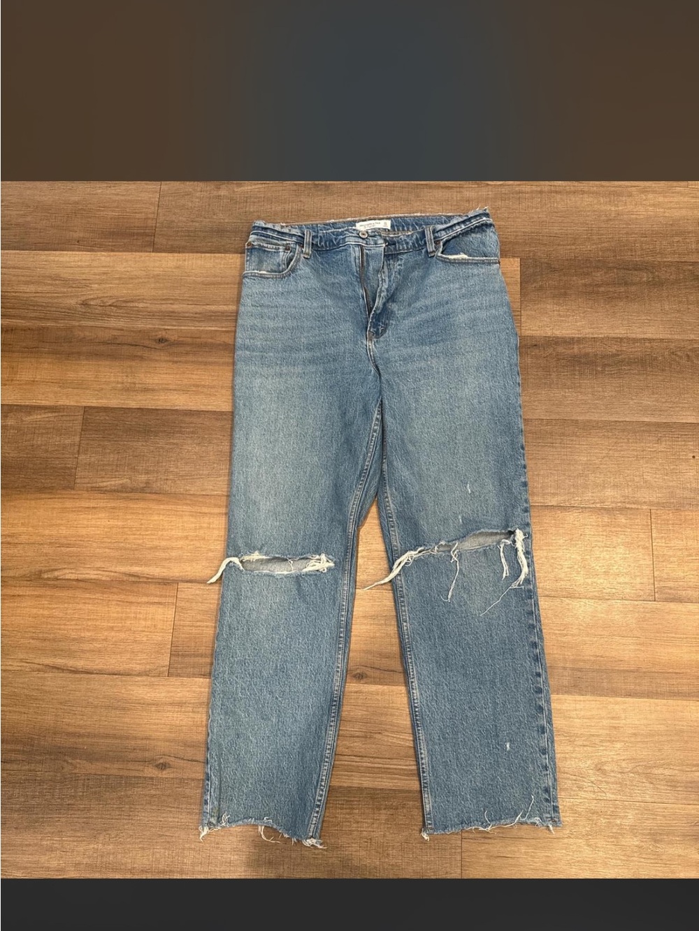 Abercrombie & Fitch Light Blue Straight Leg Jeans